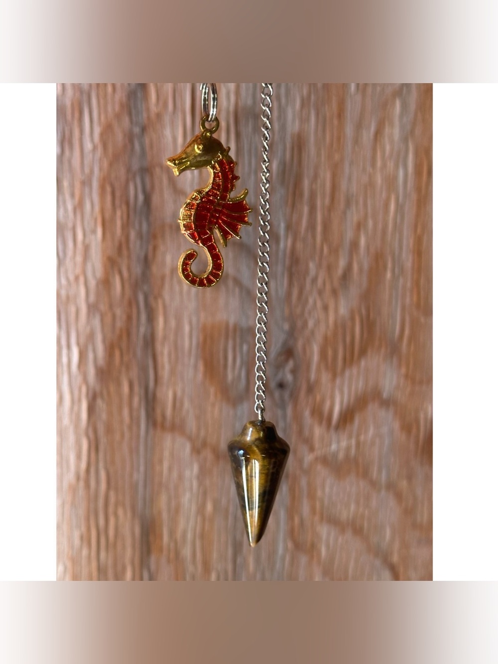 Tiger Eye Stone Pendulum